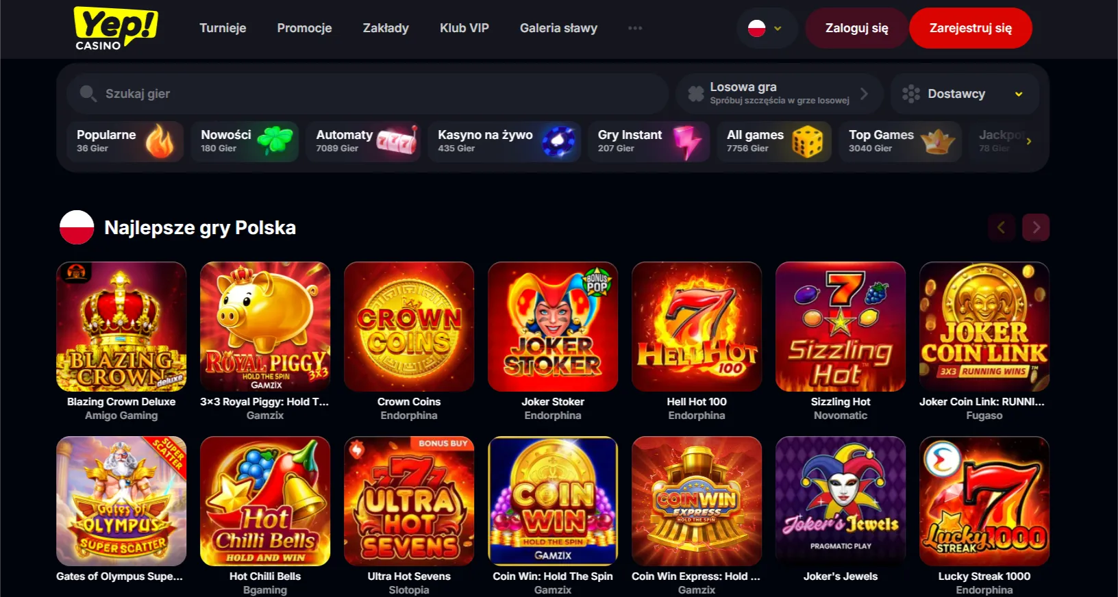 Sloty – Yep Casino online