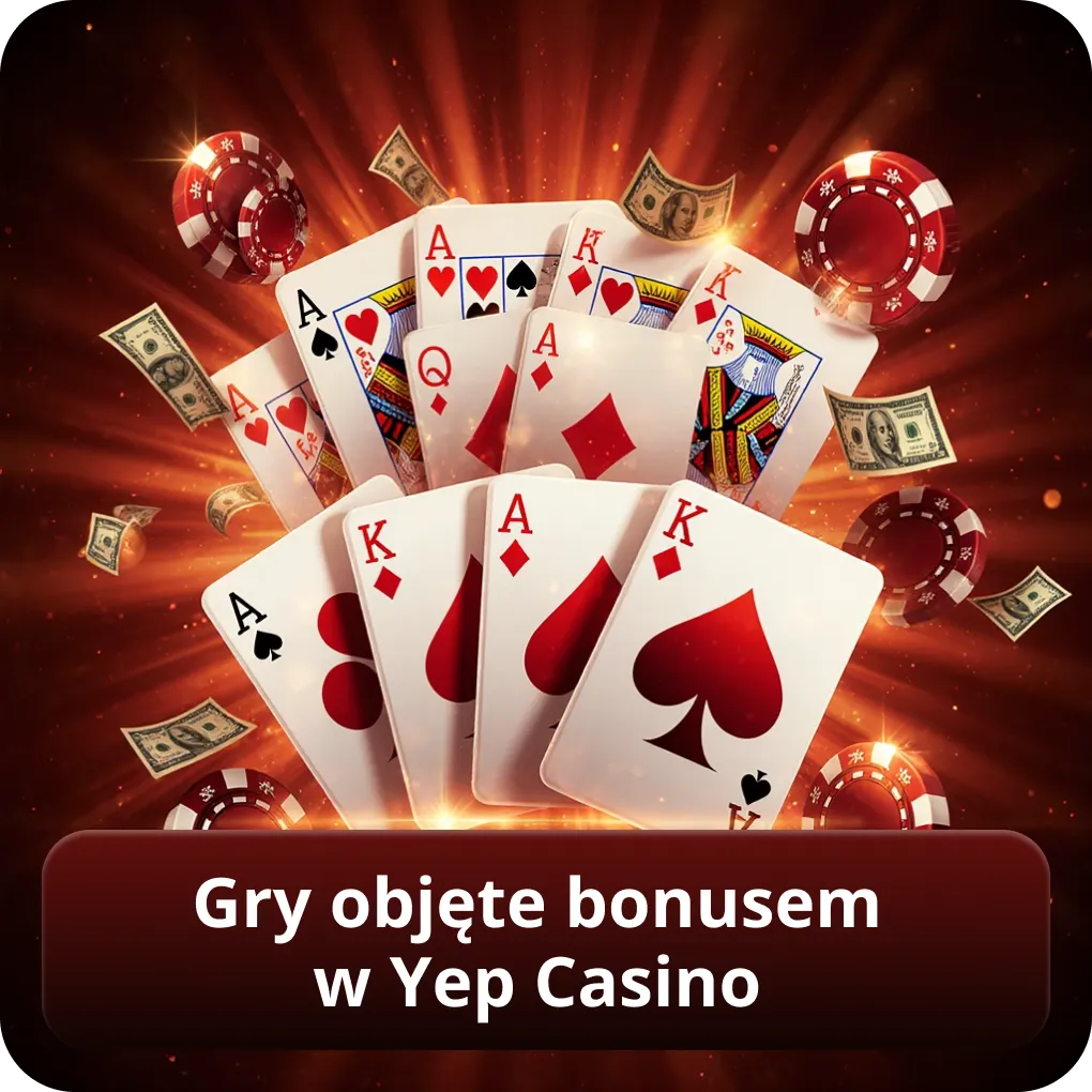 Gry objęte bonusem w Yep Casino